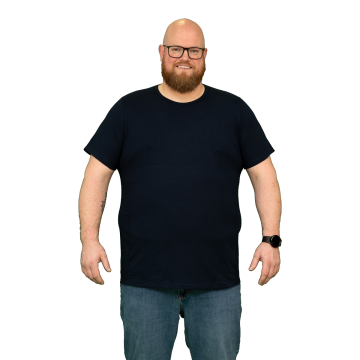 Alca Easy-Going 1-Pck Men T-Shirt O-Neck Navy 6XL