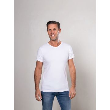 Alca Basic Regular Fit Heren T-Shirt V-Neck White