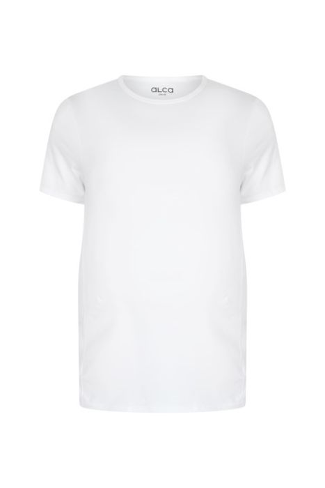 Alca Classic 2-pack T-shirt Ronde Hals Wit 2XL-B
