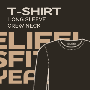 TShirt long sleeve crew neck